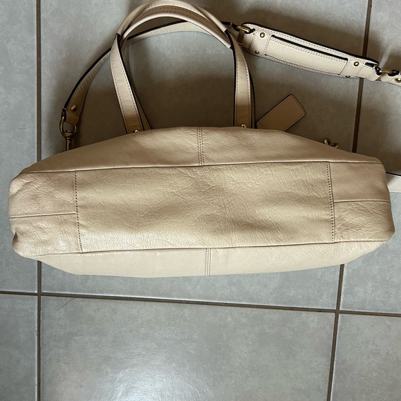 Coach Ashley Carryall F15513 Convertible Satchel Shoulder Bag Purse Ivory Cream - Picture 8 of 14